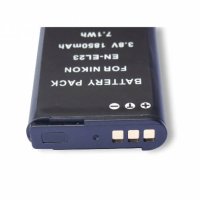 ANIMABG Батерия модел EN-EL23 за цифрови фотоапарати на Nikon с капацитет 1850mAh 3.8V модели COOLPI, снимка 5 - Батерии, зарядни - 43972319