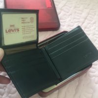Оригинални мъжки кожени портфейли марка LEVI’S - черни, снимка 3 - Портфейли, портмонета - 27998641