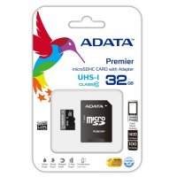 Флаш карта Micro SDHC 32GB + SD Adapter, Adata, SS300239, снимка 2 - Карти памет - 38476902