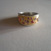 Невероятен сребърен пръстен с камъни 925, снимка 9 - Пръстени - 38766068