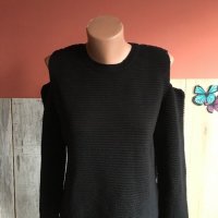 🔝 Пуловер с отворени рамене,л,хл размер, снимка 1 - Блузи с дълъг ръкав и пуловери - 27024324