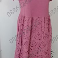 Летни рокли с къдричи на ръкава в  5 цвята, снимка 2 - Рокли - 40643972