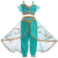 Парти костюми на Принцеса Жасмин от Аладин + ПОДАРЪК КОРОНКА, снимка 5 - Други - 44117939