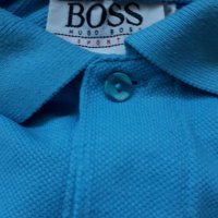 BOSS - синя тениска, снимка 4 - Тениски - 27927539