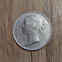 Сребърна монета 1 рупия 1840 Британска Индия, снимка 2 - Нумизматика и бонистика - 43950740