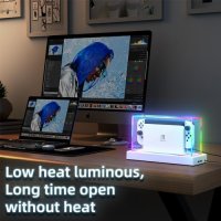 Нов LED Защитен Кейс Nintendo Switch OLED - Водоустойчив, Цветен, снимка 6 - Аксесоари - 43499775