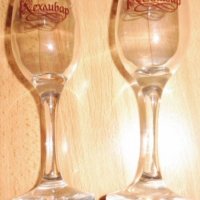 Стъклени чаши за ракия със стилизирано лого на ракия „Кехлибар“, наличност 2 броя, снимка 9 - Чаши - 44002054