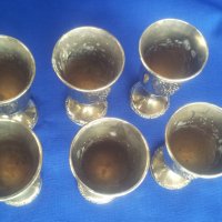 Комплект ретро метални чашки за концентрат 25 мг със столче, снимка 5 - Антикварни и старинни предмети - 28619149
