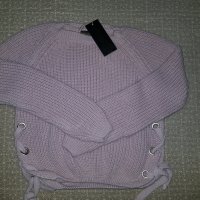 Пуловер Пудра, снимка 1 - Блузи с дълъг ръкав и пуловери - 27267678