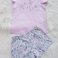 Лятна пижама "Зайчета" 2,3,4,5,6 години, снимка 4 - Детски пижами - 28689091