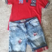 Дънков панталон за момче, снимка 1 - Детски панталони и дънки - 32970842