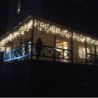 ЛЕд Синя/бяла/шарена Висулка за външна ЛЕд украса Коледа, снимка 4 - Лампи за стена - 27148568
