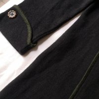 Дамска есенна черна жилетка със зелен кант XL 2XLвълна, снимка 3 - Жилетки - 38194393