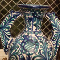 АРТ НУВО огромна колекционерска порцеланова ваза , снимка 5 - Антикварни и старинни предмети - 26591577