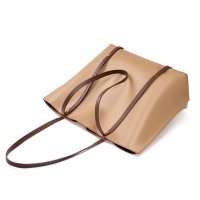 Дамска чанта Естествена кожа Brown 1155, снимка 2 - Чанти - 44000218