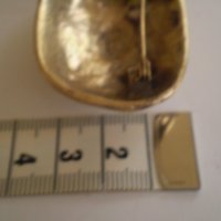 Стара ръчно кована брошка  бронз , снимка 5 - Антикварни и старинни предмети - 35383637
