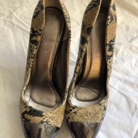 Rebbeca Miu Дамски змийски обувки с метален ток пирон, снимка 4 - Дамски елегантни обувки - 32814659