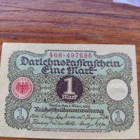 Стара банкнота - Германия - 1 марка 1920 година - 23636, снимка 2 - Нумизматика и бонистика - 33373598