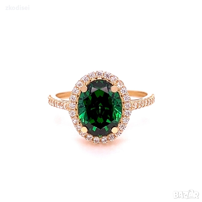 Златен дамски пръстен 2,15гр. размер:51 14кр. проба:585 модел:34547-1, снимка 1