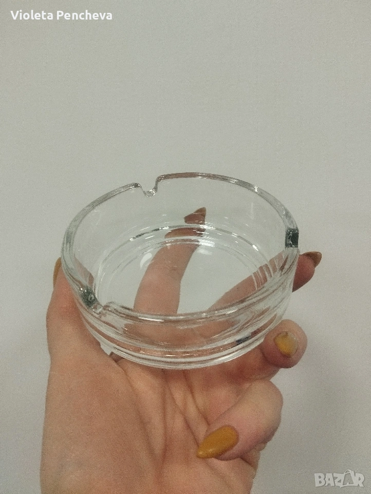 Стъклен пепелник, снимка 1