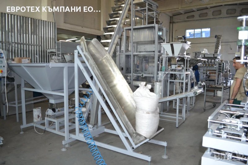 Втора употреба линия за автоматично пакетиране на пелети, гранули и др, снимка 1