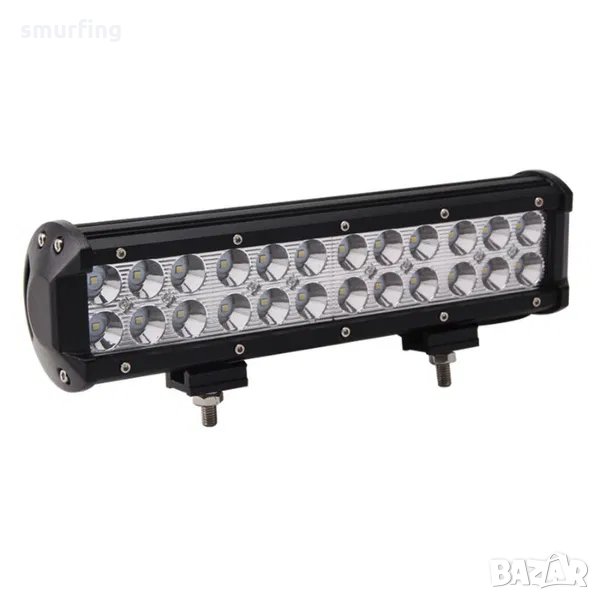  30СМ / Мощен Led Bar Лед Диоден Бар Фар Прожектор 12/24V 72W 24 диода , снимка 1