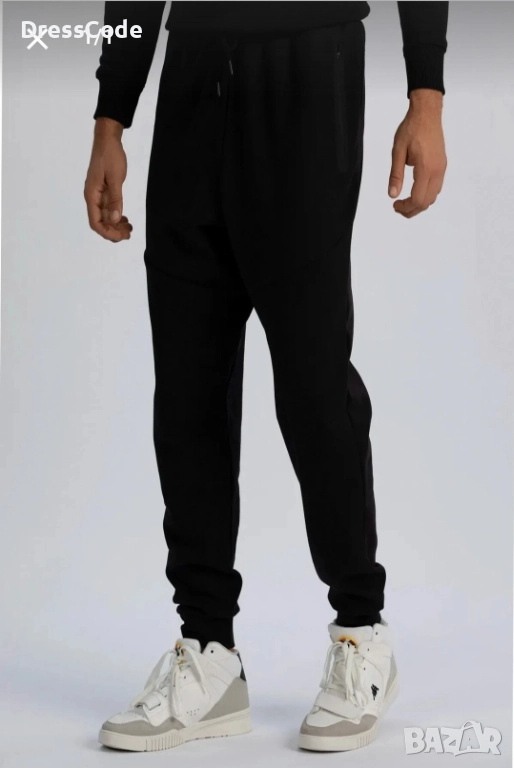 Мъжко черно долнище на анцуг, снимка 1