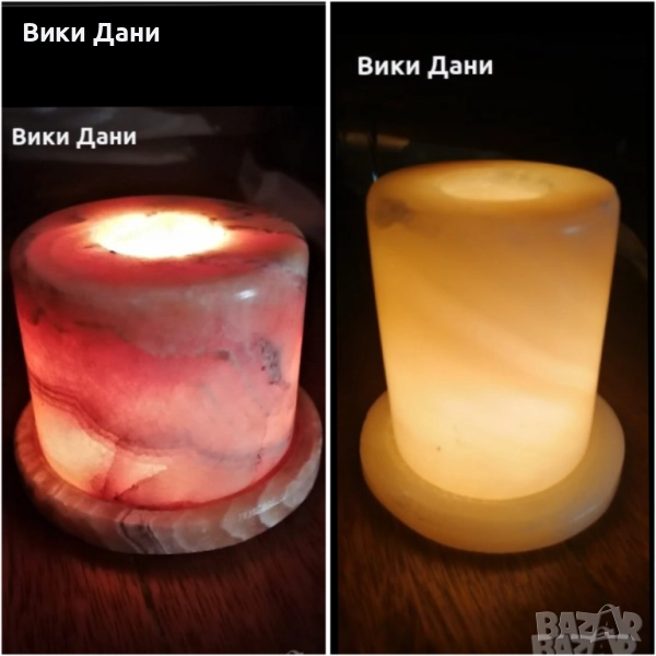 лечебни Лампи от стругован минерал жълт и червен яспис, снимка 1