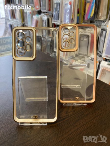 Промо! Samsung Galaxy A73 5G Прозрачен кейс с кант, снимка 1