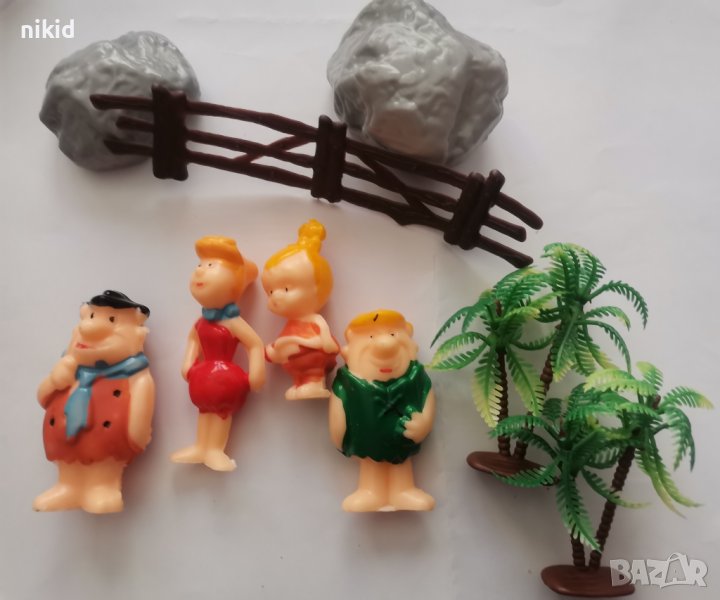 флинстоун Flintstones сет пластмасови фигурки играчки украса за торта декор топери топер, снимка 1