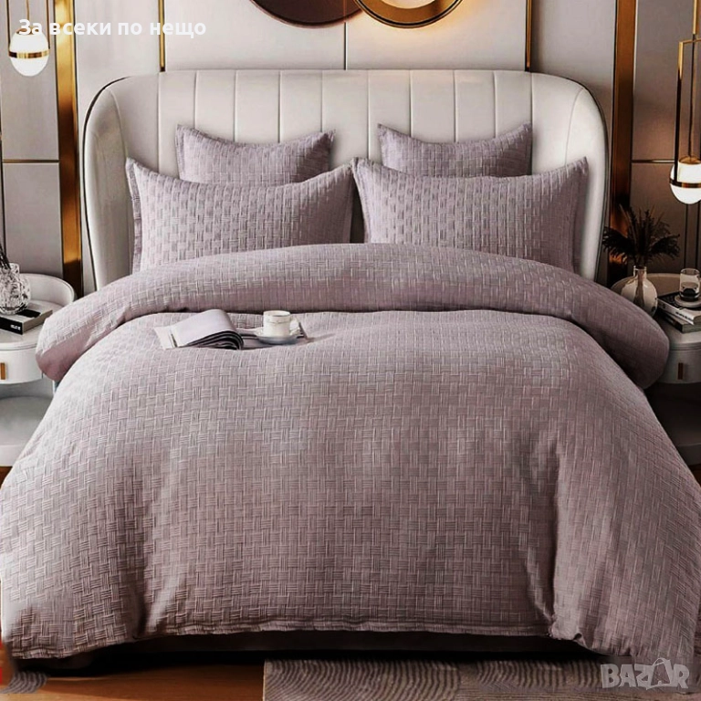 Луксозен комплект с драперия от 100% памук - Налични Различни Цветове Код P1074, снимка 1