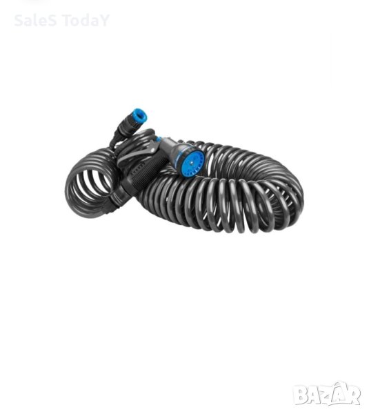 Маркуч за поливане, спирала, с пистолет, 20м , снимка 1