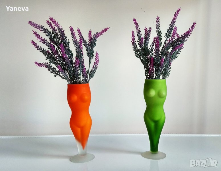 Артистични,стъклени,нови ,вази "Афродита", снимка 1