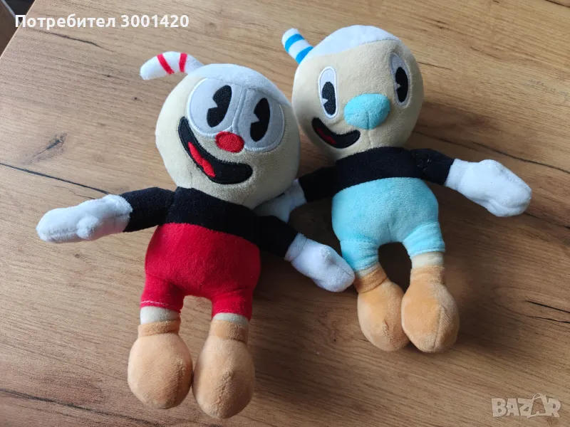 Плюшени играчки Cuphead and Mugman, снимка 1