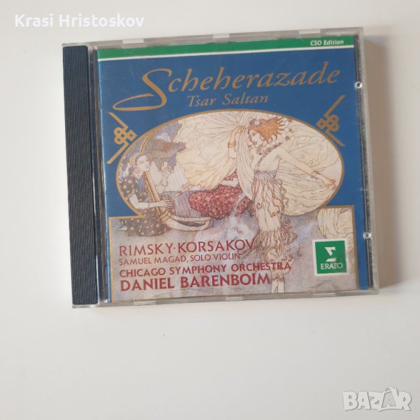  Rimsky-Korsakov, Daniel Barenboim, The Chicago Symphony Orchestra ‎– Scheherazade - Tsar Saltan cd , снимка 1