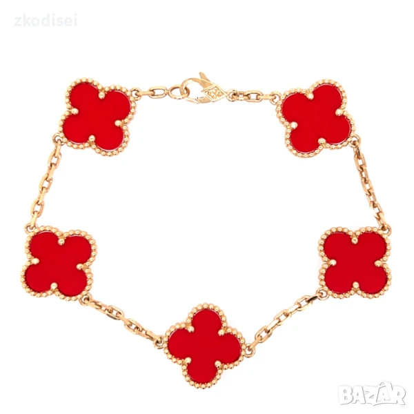 Златна дамска гривна Van Cleef & Arpels 8,82гр. 17,0см. 14кр. проба:585 модел:32085-5, снимка 1