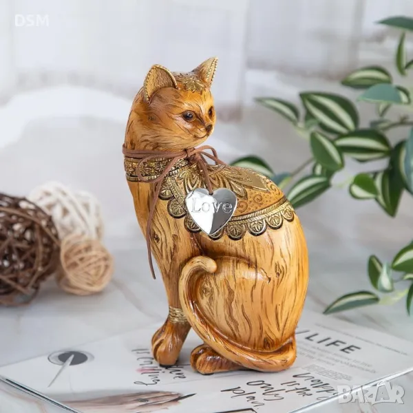 Нова Статуетка Котка Декорация Коте 25см, снимка 1