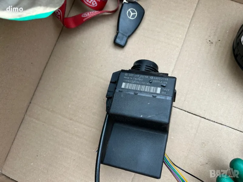 гълтач и ключ Mercedes W203 контактен ключ 2035450508, снимка 1