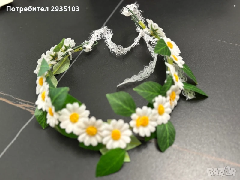 Диадема венче от цвете , снимка 1
