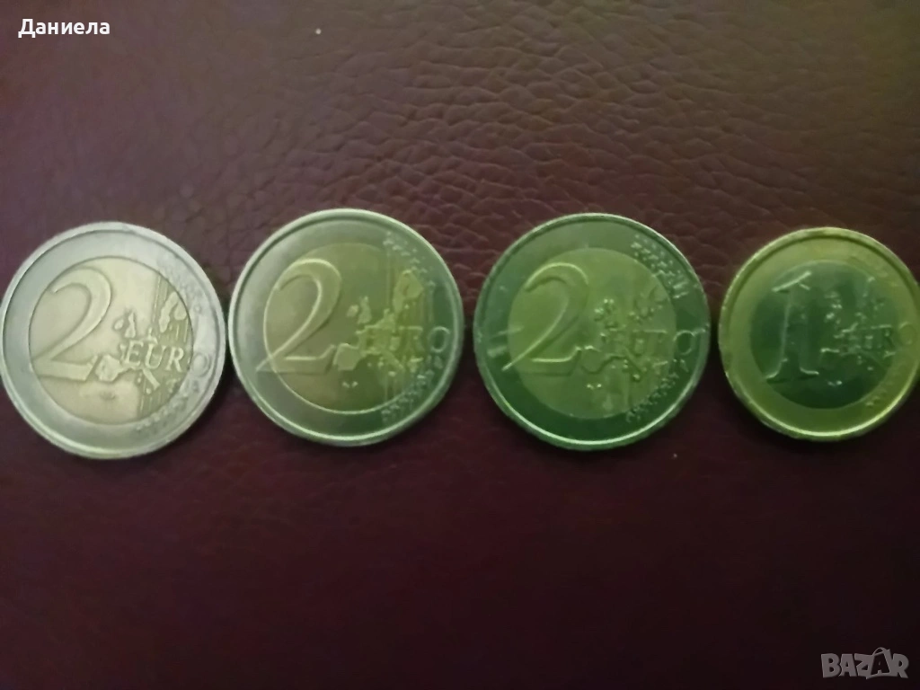Редки монети по 1 и 2 euro, снимка 1