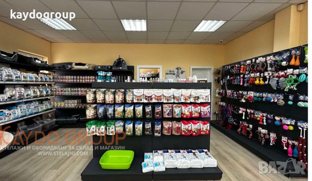 Крайстенен и островен метален стелаж - НАЛИЧНИ, НОВИ RAL7016 TXT МАТ, снимка 1