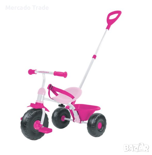 Триколка Mercado Trade, С дръжка, 2 в 1, За деца, Розов, снимка 1