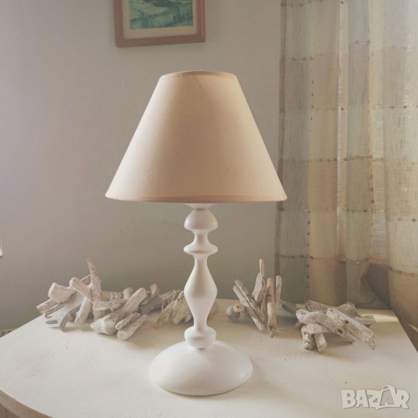 Модерна класическа лампа с абажур,настолна,нощна,за шкафче,за четене, снимка 1
