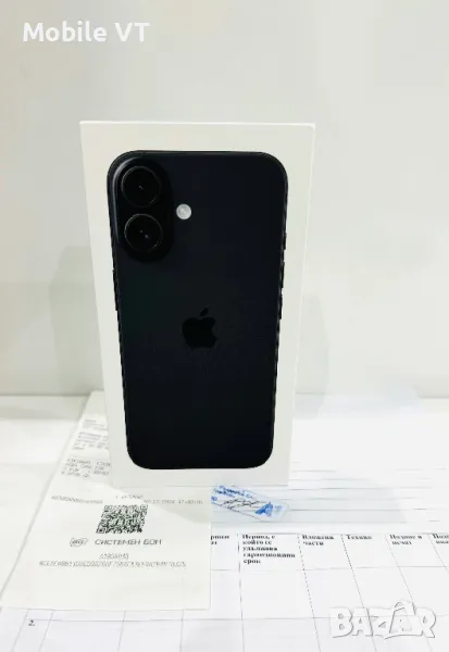 НОВ! iPhone 16 256GB Black ГАРАНЦИЯ 24 Месеца!, снимка 1