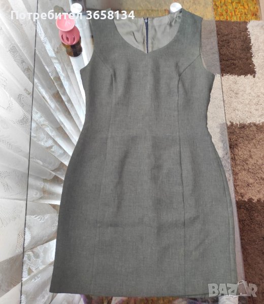 Рокля в тъмно зелен цвят , снимка 1