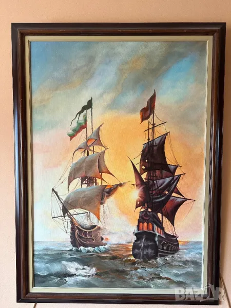 Голяма картина два кораба, снимка 1