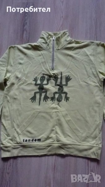 Памучна блуза с дълъг ръкав-С-М, снимка 1