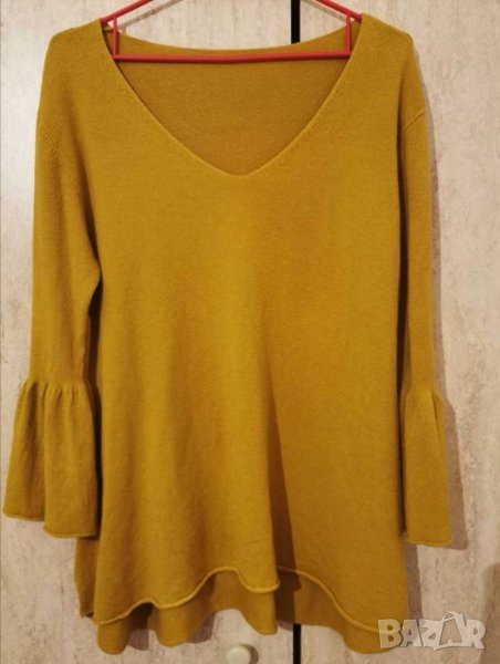 Кашмирена блуза цвят горчица , снимка 1