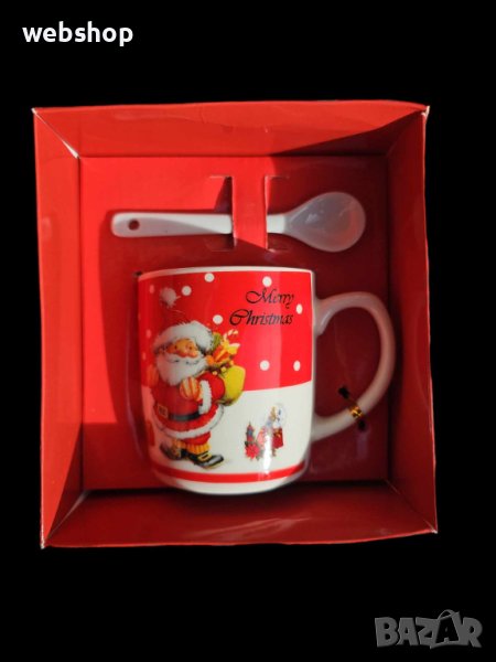 Коледен подарък Чаша в оригинална опаковка и лъжичка, снимка 1