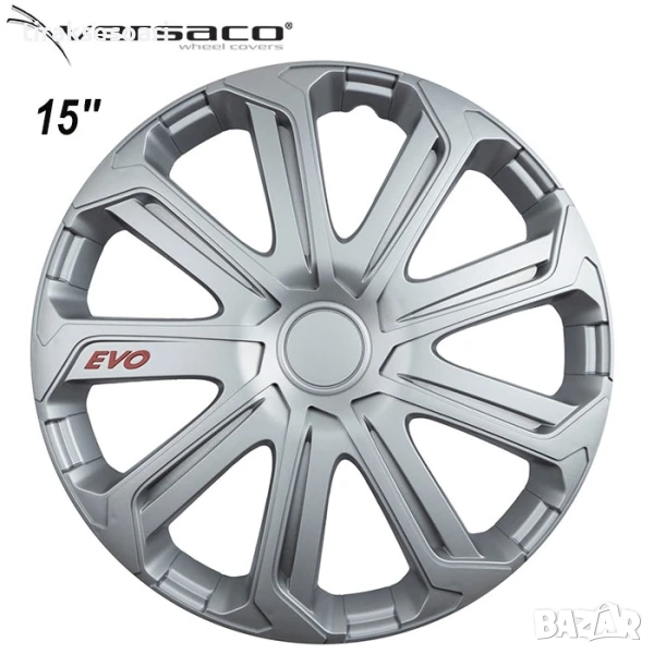 Versaco Slovakia Тасове за джанти 15'' Versaco EVO SILVER, снимка 1